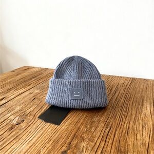 Acne Light Blue Knit Hat